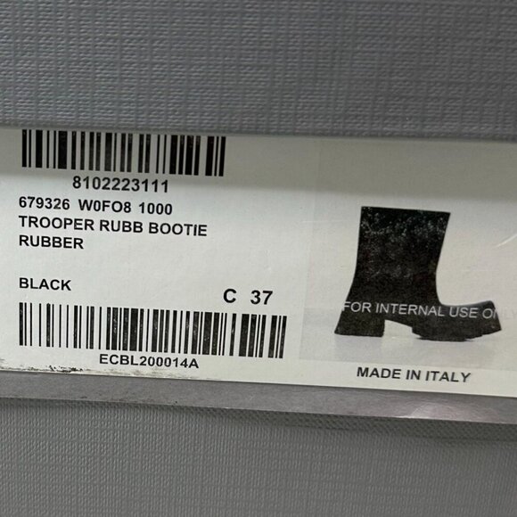 Balenciaga Women's Trooper Rubber Ankle Bootie Black EU 37, US 7 - Picture 15 of 15